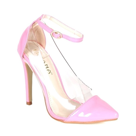 𝅺liliana Pointy Toe Pink Heels - Picture 6 of 7
